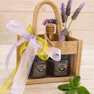 Gift bag with 2 jars